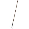 Cultivator 3 tanden met houten steel