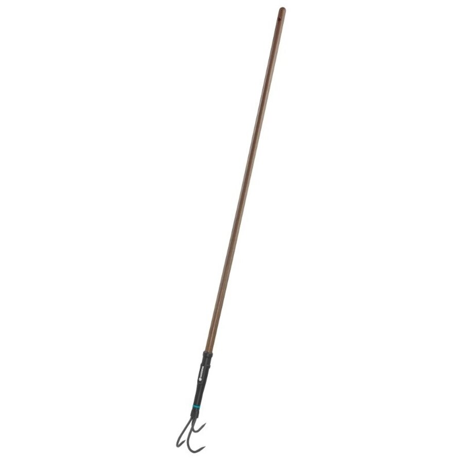 Cultivator 3 tanden | werkbreedte 9 cm | houten steel 140 cm