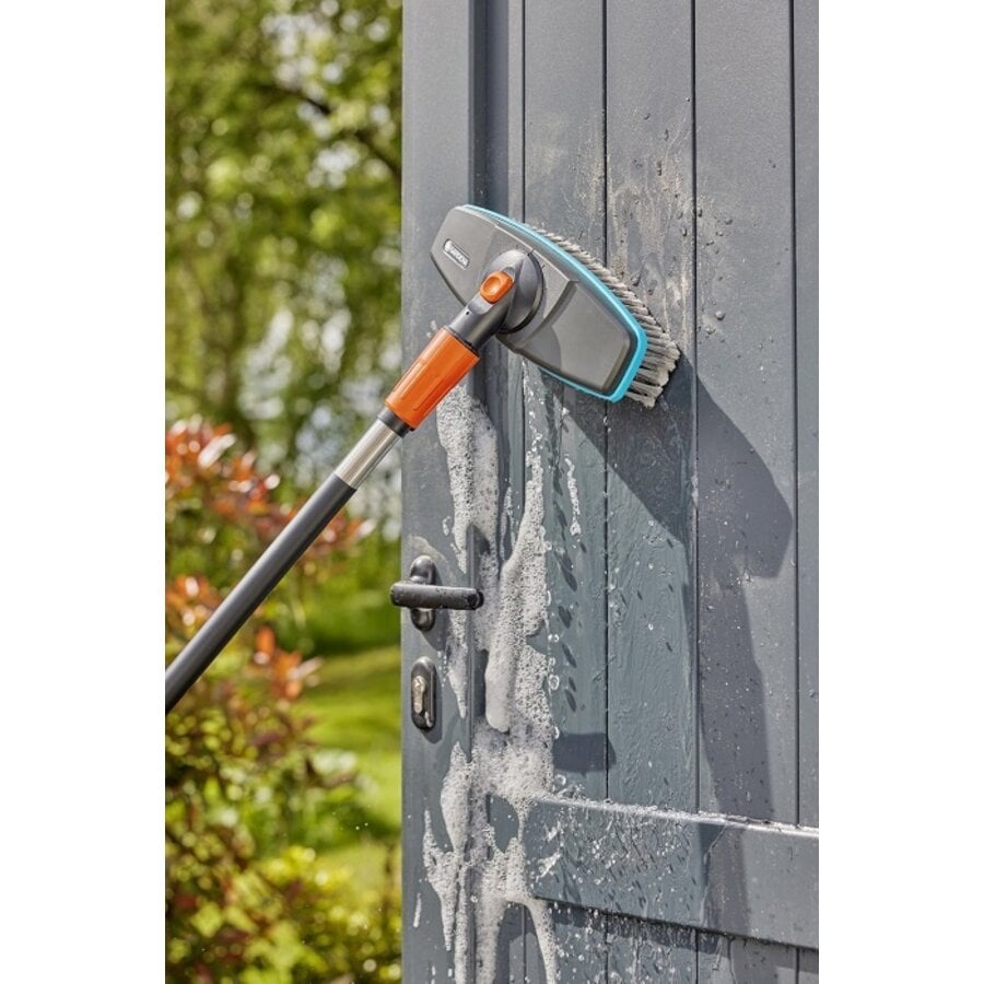 Cleansystem wasset met 90 cm steel | zachte wasborstel met waterdoorvoer