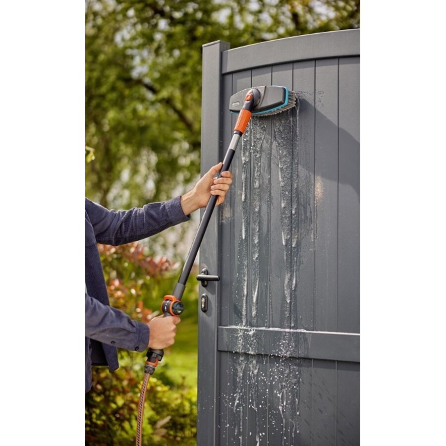 Cleansystem wasset met 90 cm steel | zachte wasborstel met waterdoorvoer