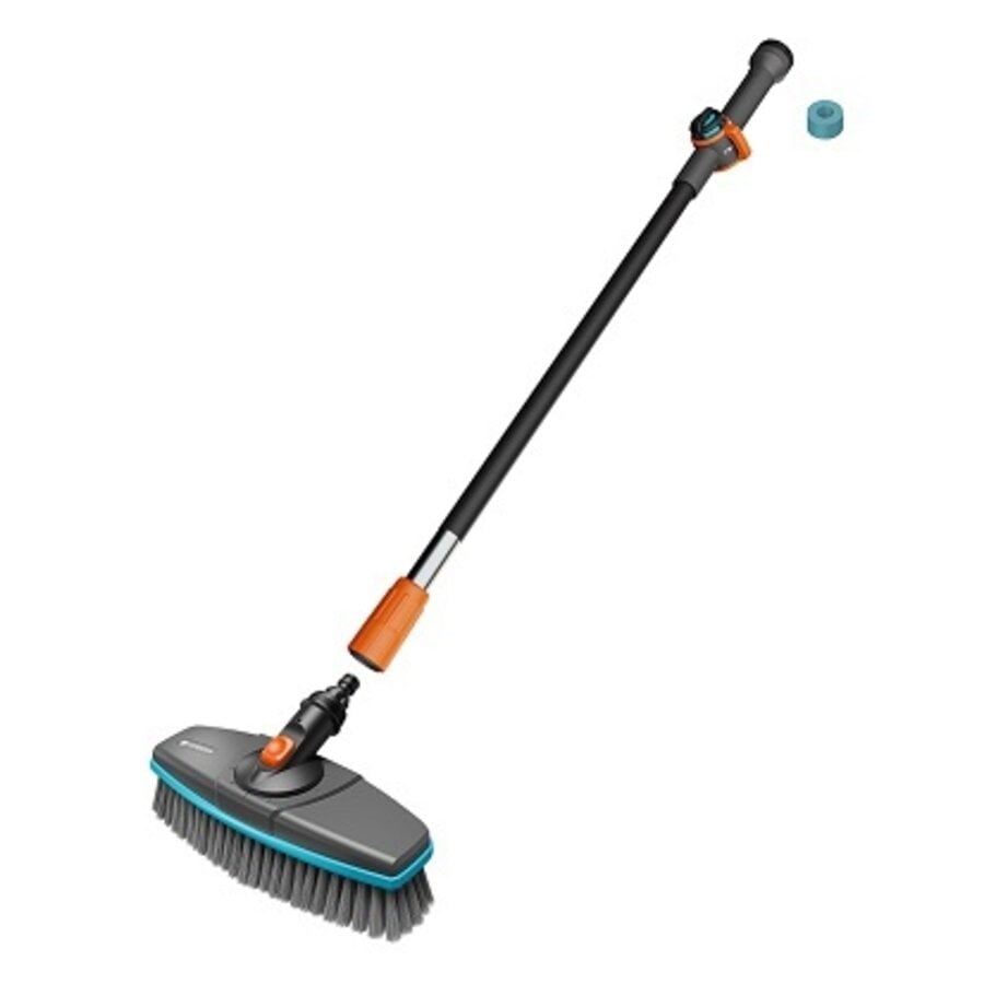 Cleansystem wasset met 90 cm steel | zachte wasborstel met waterdoorvoer