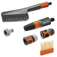 Cleansystem startset S | zachte handwasborstel met tuinslangaansluiting + accessoires