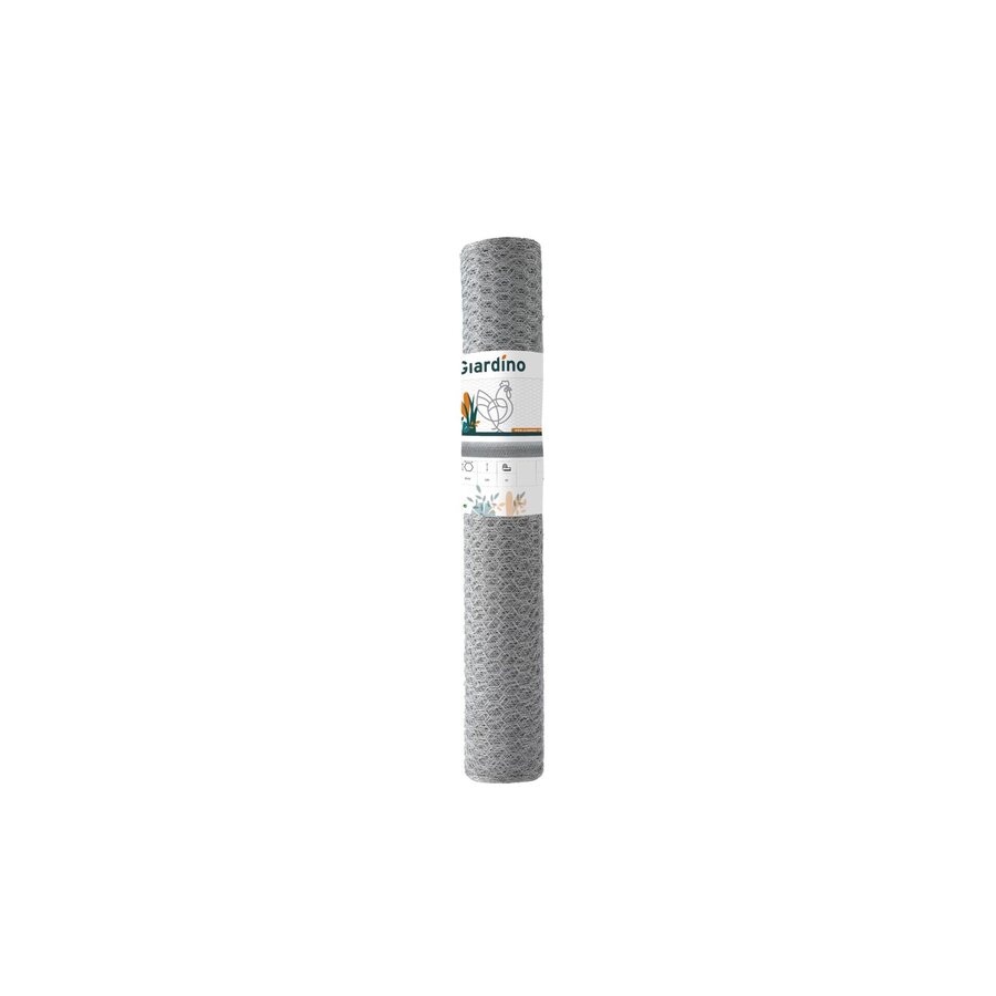 Verzinkt zeskantgaas 25 mm | draaddikte 0,8 mm | rol 1,20 m x 50 m