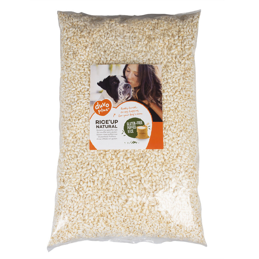 Glutenvrije gepofte rijst topping voor honden 1 kg | licht verteerbaar & vetarm