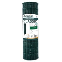 Geplastificeerd tuingaas groen 41 cm x 5 m | rechthoekige mazen