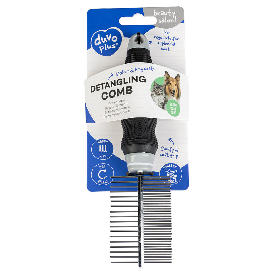 Ontwarkam 30 pinnen | vachtontklitter voor konijn, cavia en fret | 11,7 x 0,4 cm