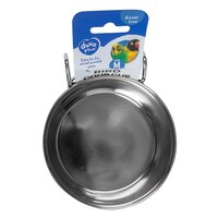 Vogel eetkom inox met haak zilver | XS 150 ml 7 cm + S 300 ml 9 cm