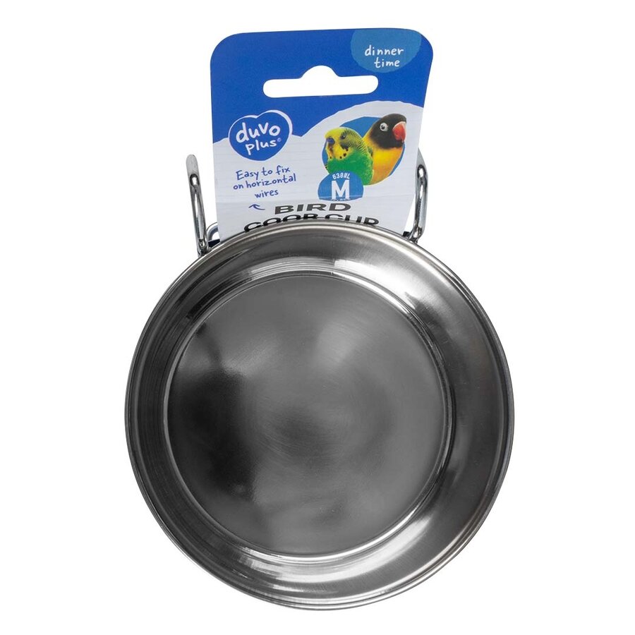 Vogel eetkom inox met haak zilver | XS 150 ml 7 cm + S 300 ml 9 cm