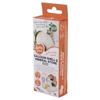 Calciumschaal | mineraalsteen ECO geel wit voor vogels