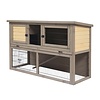 Woodland konijnenhok Bel-Étage Country 136.5x50x85cm grijs/beige