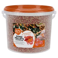 Vijver pellets kleurmix 3 liter | drijvende kleurversterkende pellets 3 mm voor alle vijvervissen