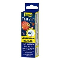 Aquarium teststrips 7-in-1 voor waterwaarden | 50 teststrips