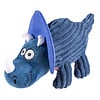 Pluche dino triceratops corduroy blauw