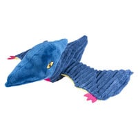 Pluche dino Pteranodon corduroy blauw | 36x36x10 cm | met pieper