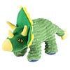 Pluche dino triceratops corduroy groen