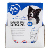Anti-parasitaire druppels voor honden | 3 pipetten van 2 ml | tegen vlooien en teken