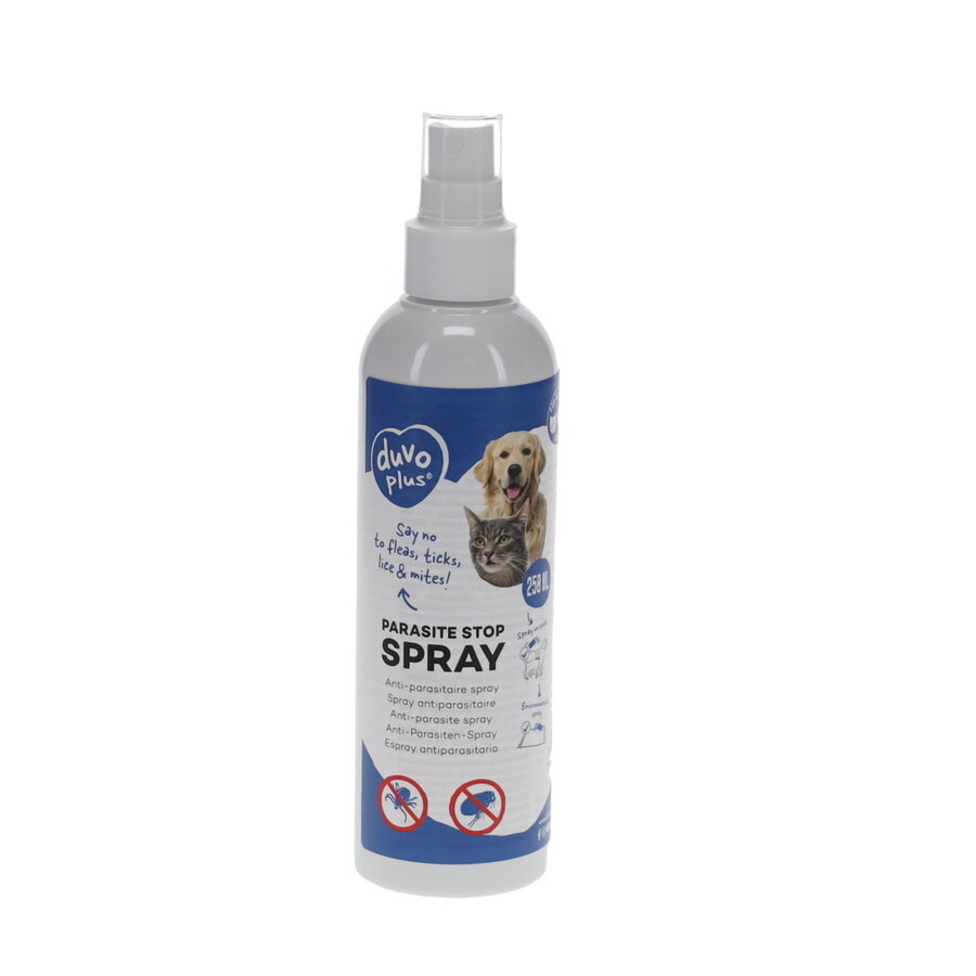 Anti-parasitaire spray hond en kat 250 ml | tegen vlooien en teken (fysieke werking)