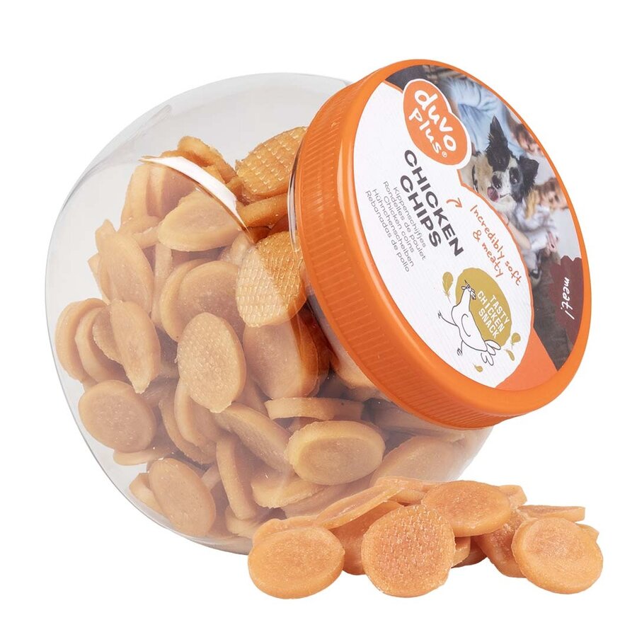 Kippenchips hondensnack | zachte kippenschijfjes | 80 g