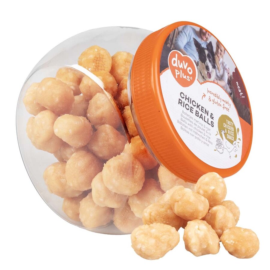 Kip & rijst snackballetjes voor honden | hersluitbare zak 500 g
