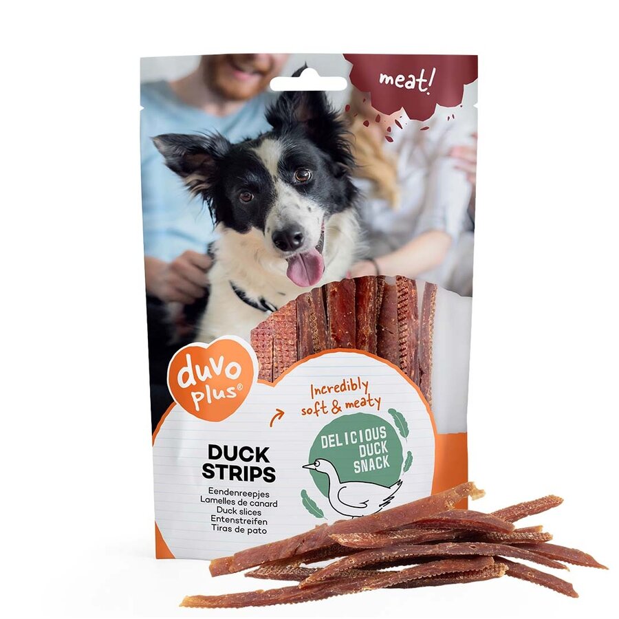 Eendenstrips 80 g | zachte, graan- en glutenvrije hondensnack