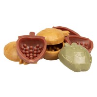 Fruity Buddies vegetarische kauwsnack hond | 6 cm 18 stuks | 9 cm 6 stuks | 11,5 cm 3 stuks