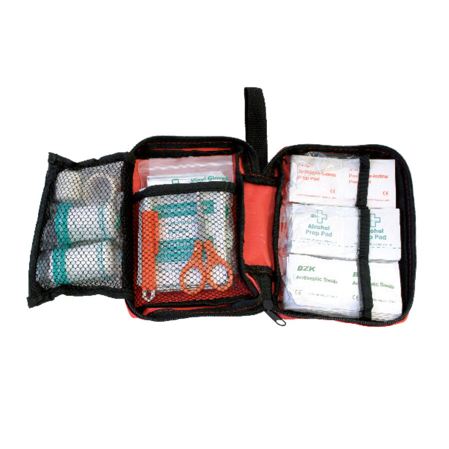 EHBO-kit voor huisdieren 61-delig | compacte meeneemset 12 x 15,5 x 5 cm