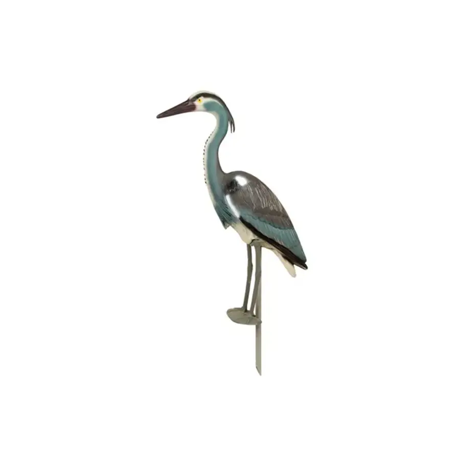 Kunststof reiger vogelverjager | 88 x 14 x 19 cm | voor vijverbescherming