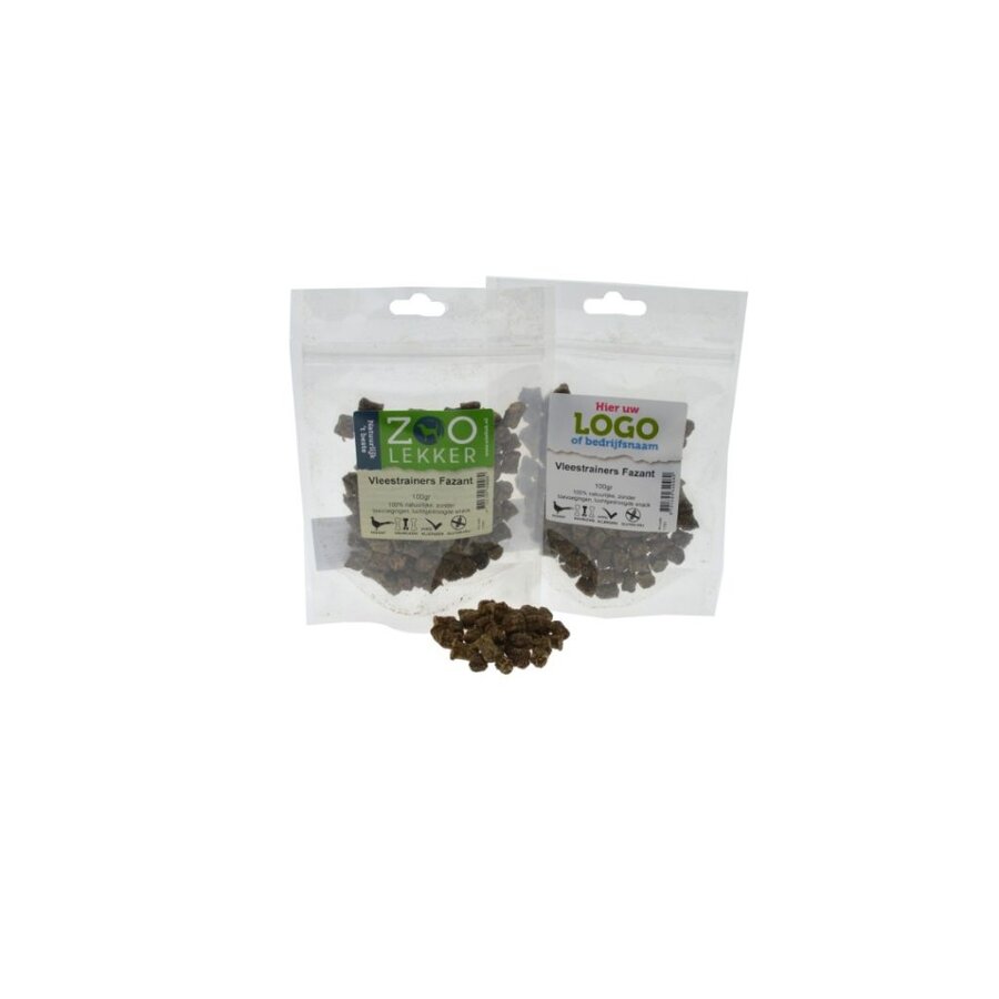 Vleestrainers Fazant | trainingssnack en beloning | 100 gram