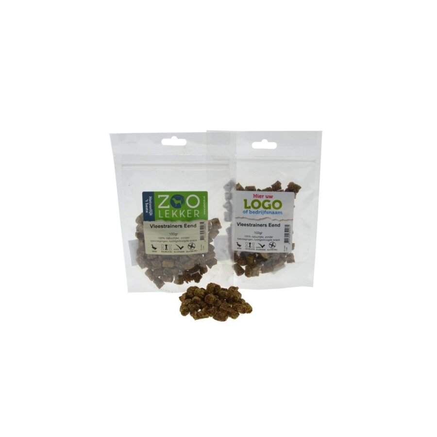 Vleestrainers eend | 100 g | glutenvrije trainingssnack voor honden