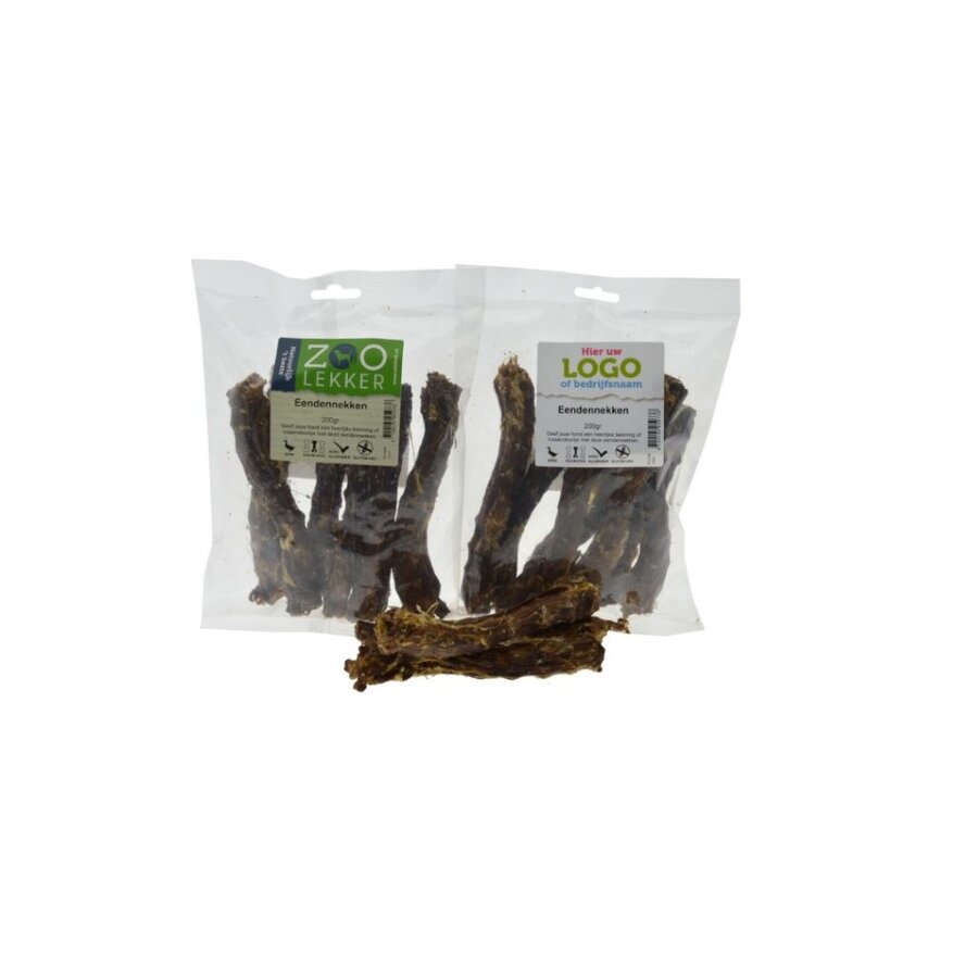 Eendennekken kauwsnack 200 gram | natuurlijk | glutenvrij | kauwlevel 2