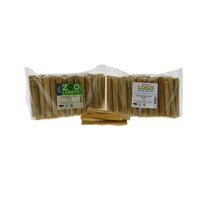 Geperste staaf buffelhuid 12,5 cm Ø15 mm | kauwsnack 10 stuks (20–30 g)