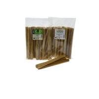 Geperste kauwstaaf 25 cm 80-90 g | stevige buffelhuid snack | 20 stuks