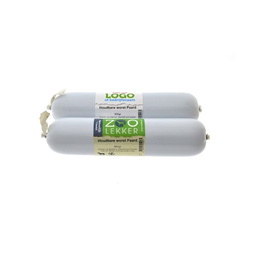 Houdbare hondenworst met paard | graanvrij en glutenvrij | 800 g