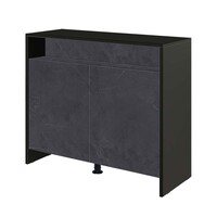 Aquariumkast Aqua 80 Black Marble | 80x30x70 cm | met 2 deuren en opbergruimte