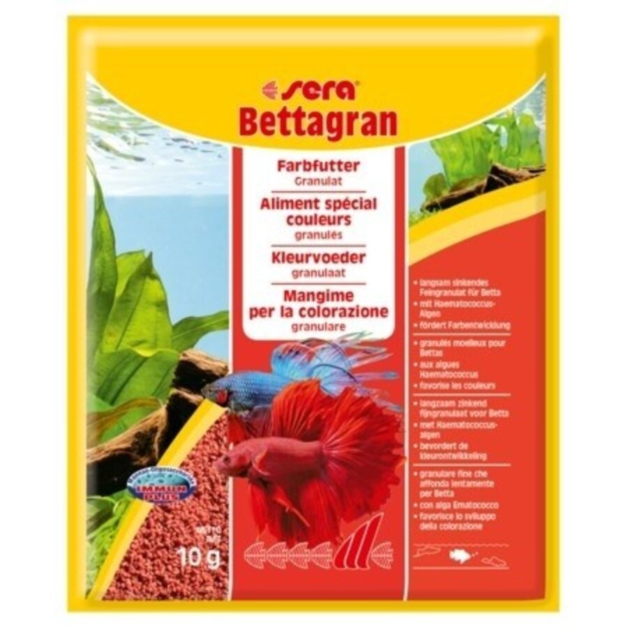 Betta granulaatvoer 50 ml of 100 ml | langzaam zinkend | kleurversterkend hoofdvoer