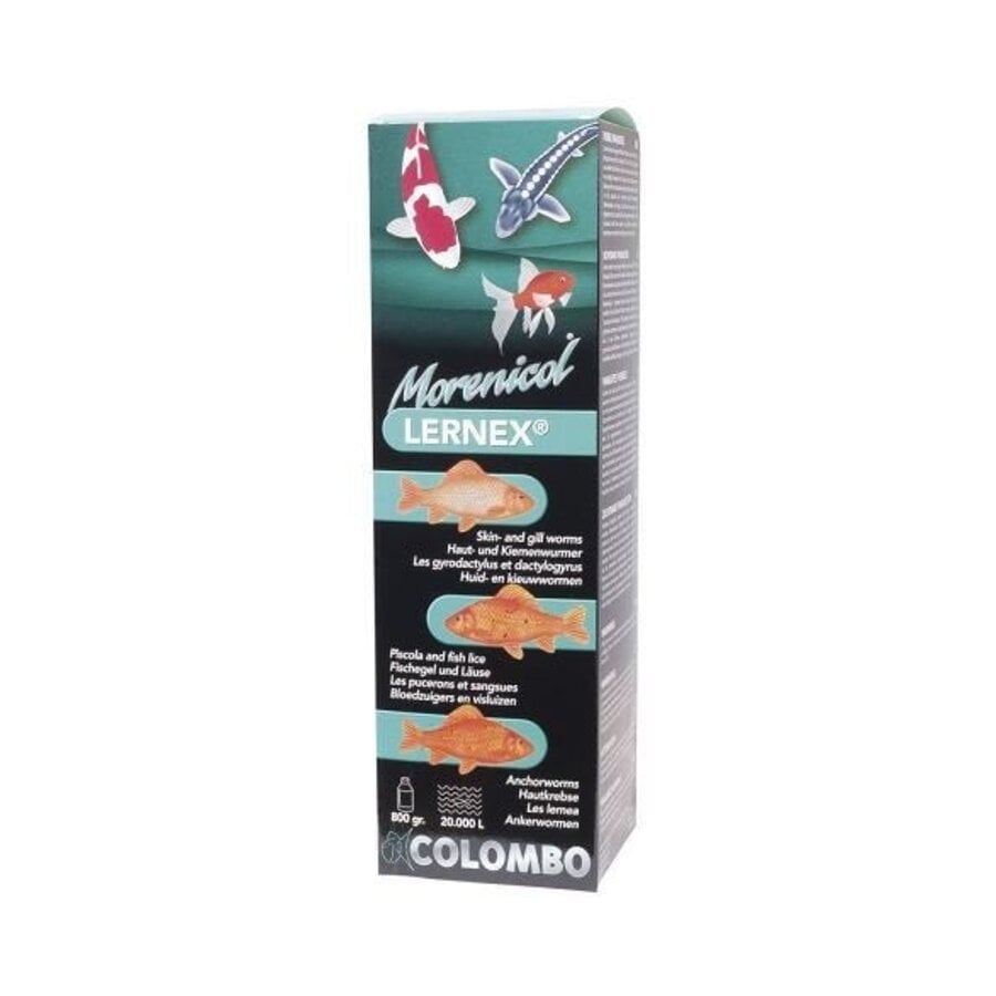 Lernex vijvervis medicatie tegen wormen en parasieten | 200g, 400g, 800g of 2000g