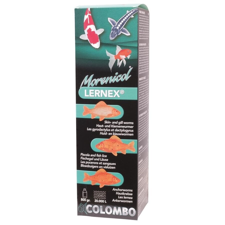 Lernex vijvervis medicatie tegen wormen en parasieten | 200g, 400g, 800g of 2000g