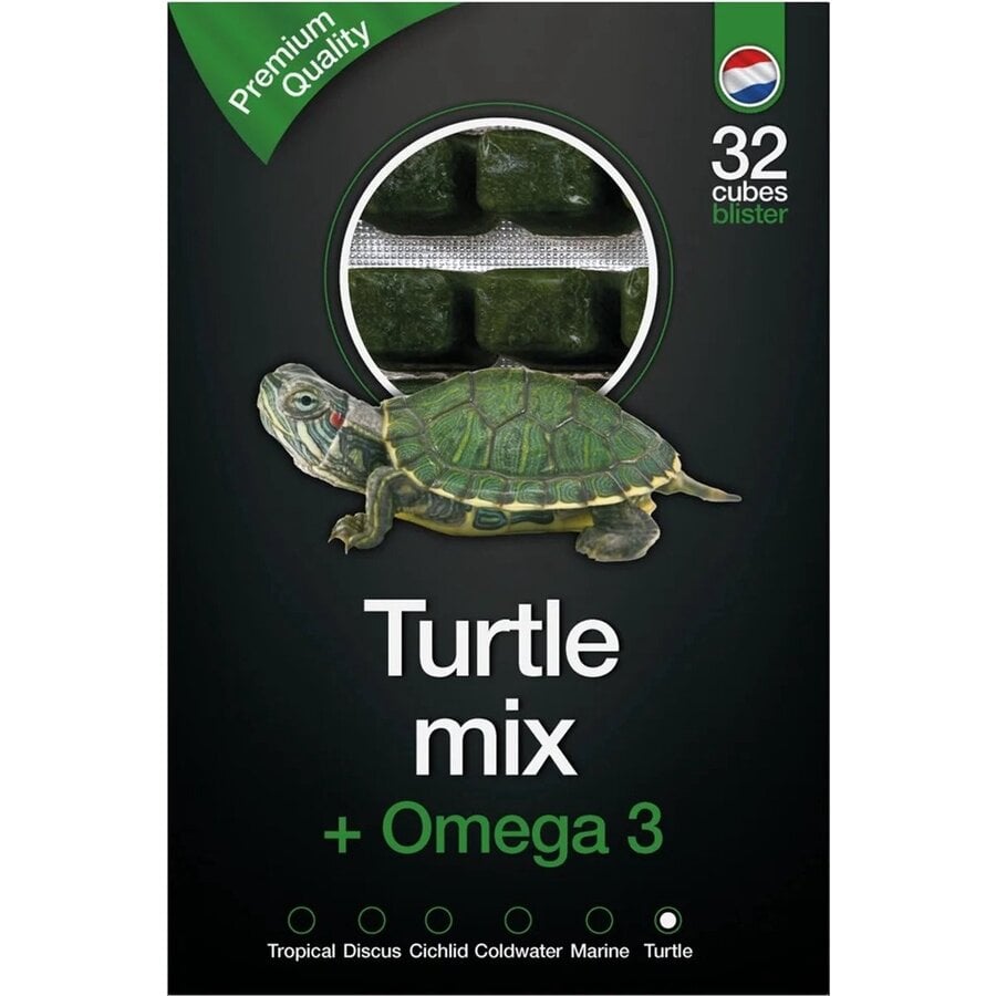 Schildpad | Omega3 diepvriesvoer mix met portieblokjes 100 g