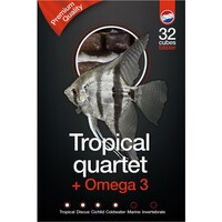 Tropisch kwartet | Omega 3 diepvries visvoer 100 gram | 4-in-1 mix voor aquariumvissen