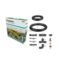 Bewateringsset moestuin | Micro-Drip startset | tot 35 planten | 13 mm + 4,6 mm | 2 l/u druppelaars