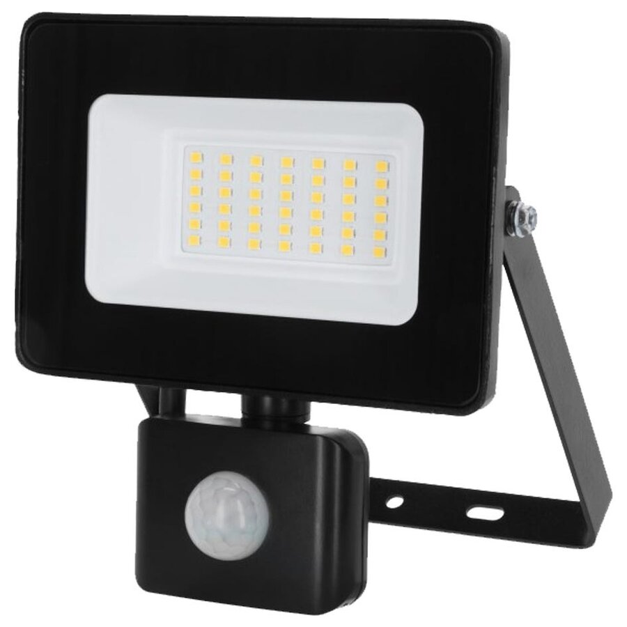 LED schijnwerper met bewegingsmelder | 30W | 3600 lm | 5000K | IP65
