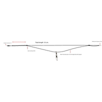 Feederlink Twisted Boom | anti-tangle boom | voor voerkorfmontages | 2 stuks