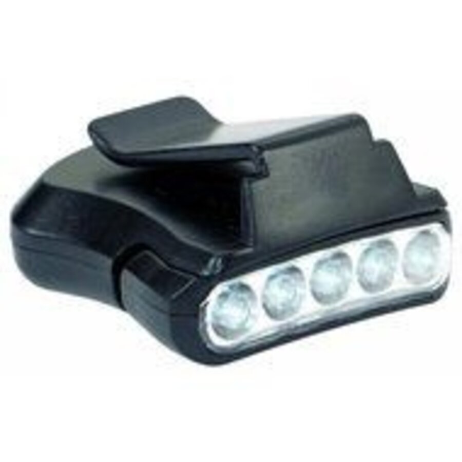 Caplight | 5 LED cliplampje voor pet | handsfree licht in het donker