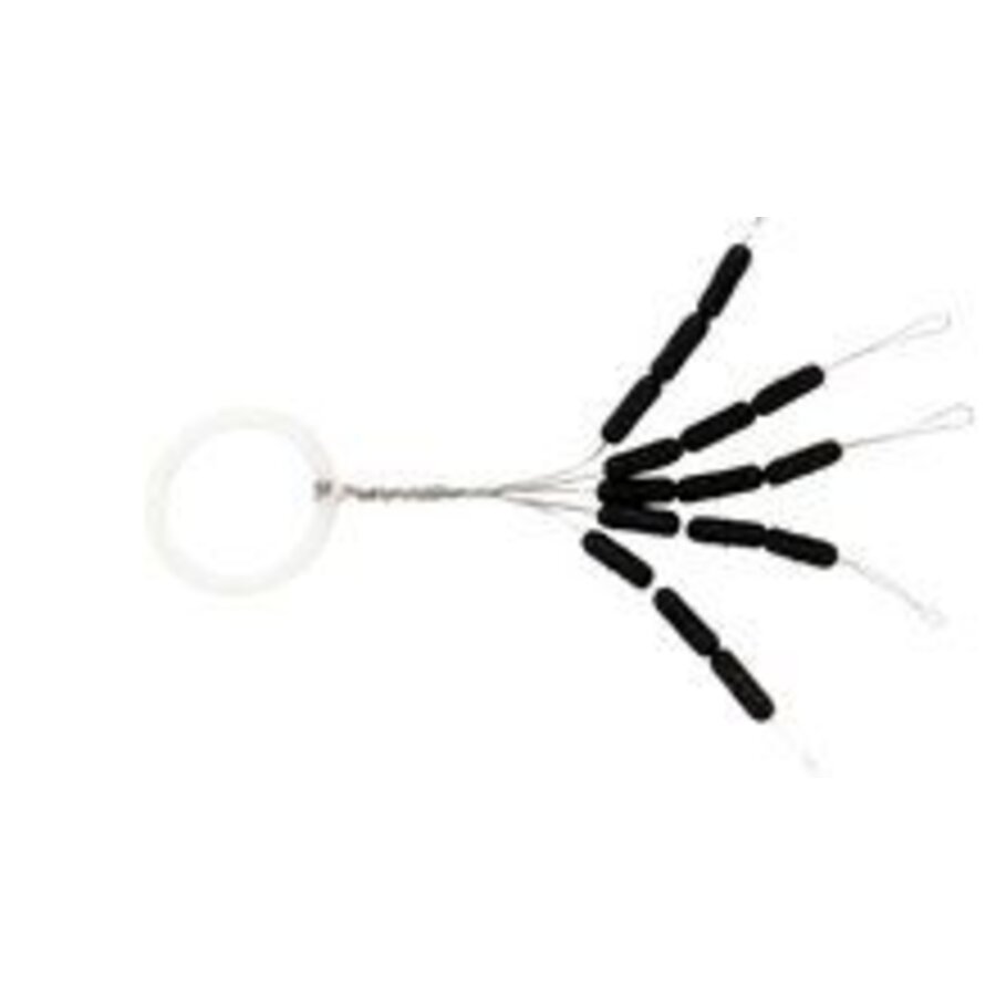 Lijn- en braidstoppers maat L | 15 stuks | voor schuifdobbers en montages