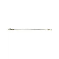 Diamant spinstang onderlijn 10 cm | 3 stuks | connector + wartel tegen kinken