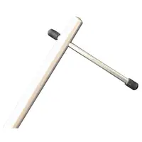 Massieve paraplu spike 130 cm | 19 mm | met schroefpunt en handgreep