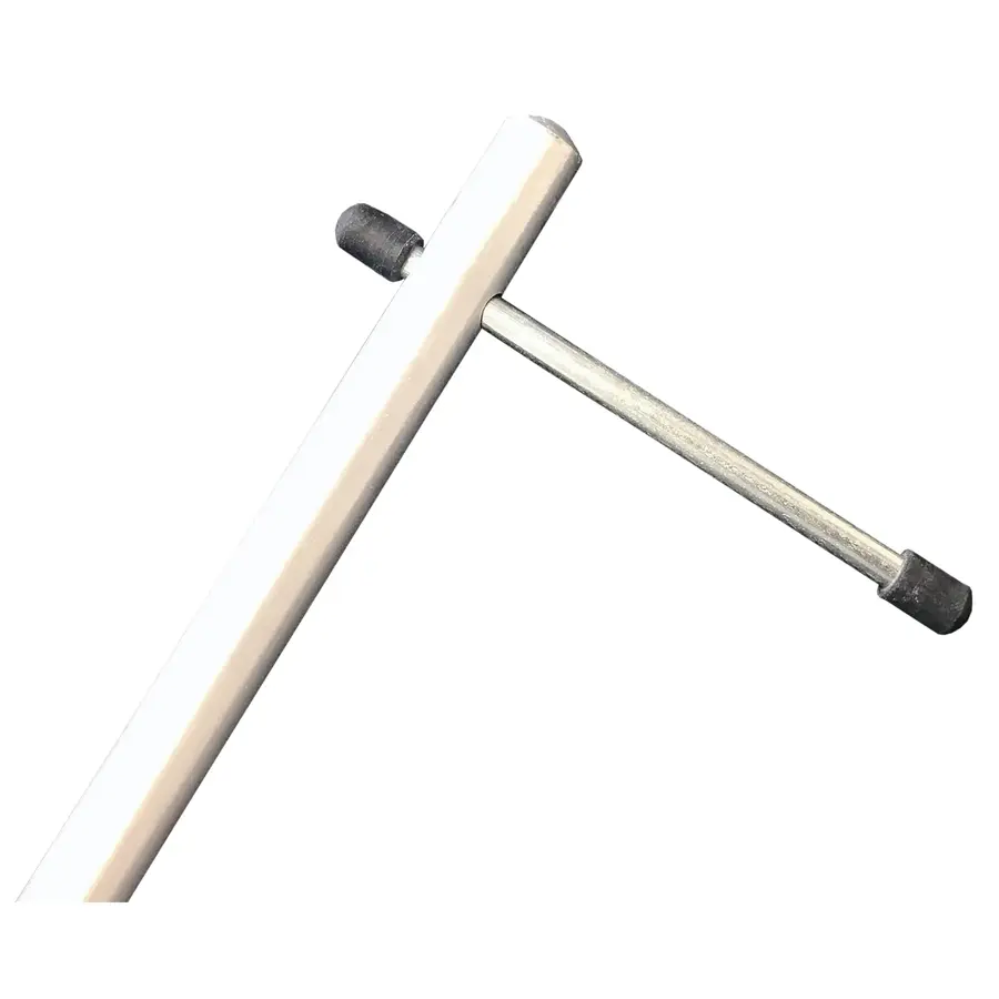Massieve paraplu spike 130 cm | 19 mm | met schroefpunt en handgreep