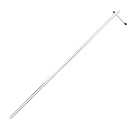 Massieve paraplu spike 130 cm | 19 mm | met schroefpunt en handgreep