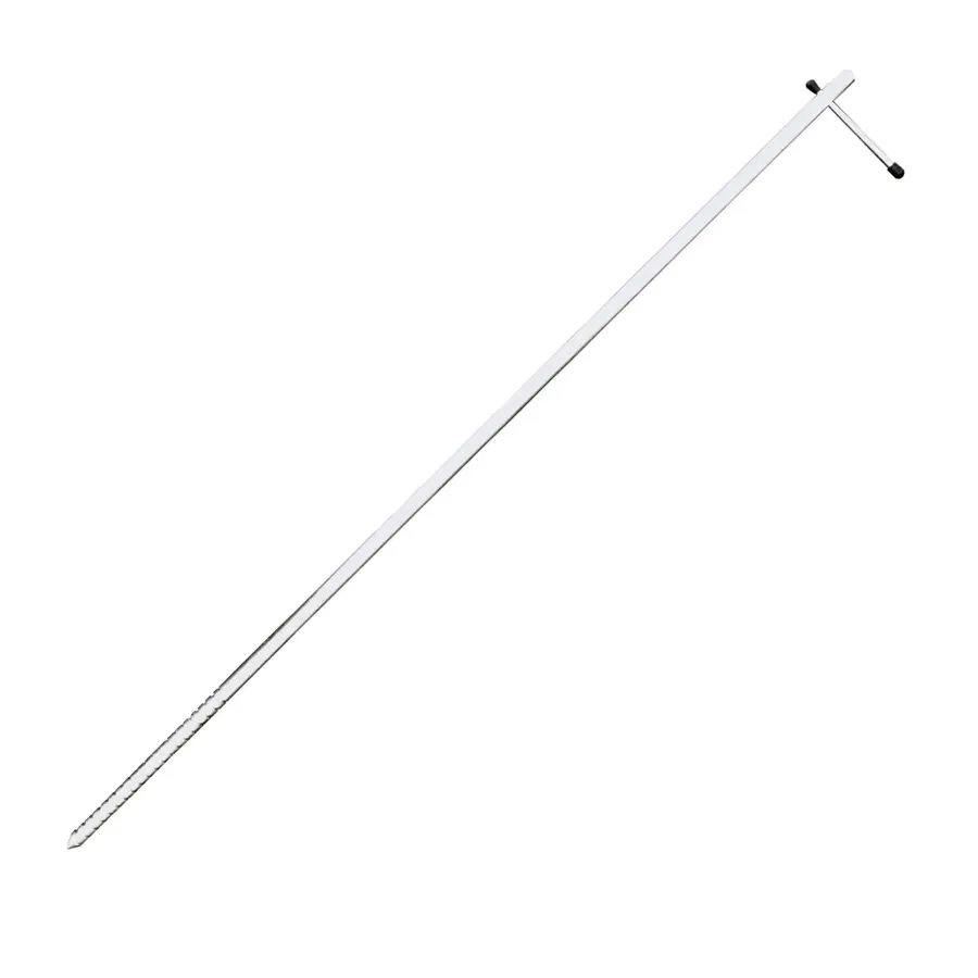Massieve paraplu spike 130 cm | 19 mm | met schroefpunt en handgreep