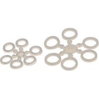 Latex aasbandjes voor pellets en mini boilies | 4 en 6 mm | 50 stuks